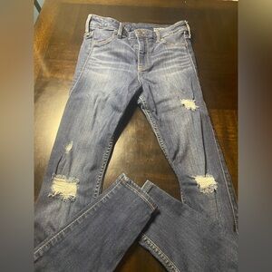 Hollister High Rise Jean Leggings  Advanced Stretch Size 0 Regular /W 24/ 27